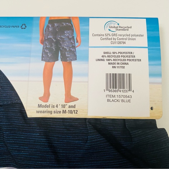 Gerry Boys Youth 2-pack UPF 50+ Swim Trunks Sizes M-10/12, NWT. - Picture 4 of 5